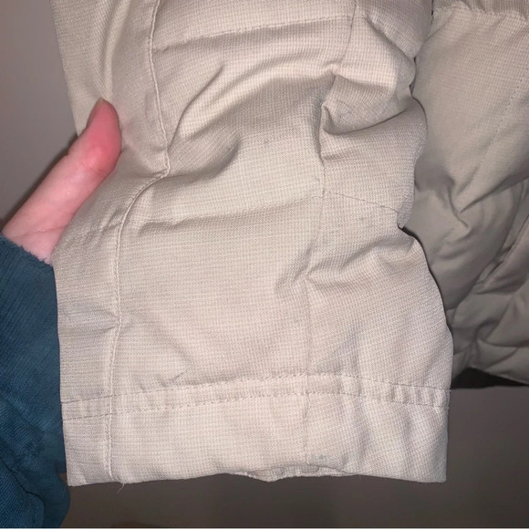 Sorel Cream Brown Winter Hooded Jacket Down Filled S - Picture 10 of 13